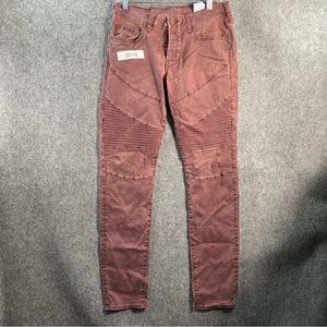 True Religion Jeans Men’s Geno Moto Skinny Fit Casual